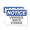 Signmission Universal Waste Storage, 10 in W x Rectangle, Plastic OS-2PACK-NS-P-710-L-18773 - alternate 1